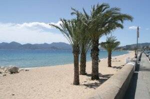 PLage public de sable de cannes